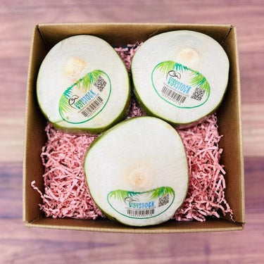 Young Drinking Coconuts Coconuts Tropical Fruit Box